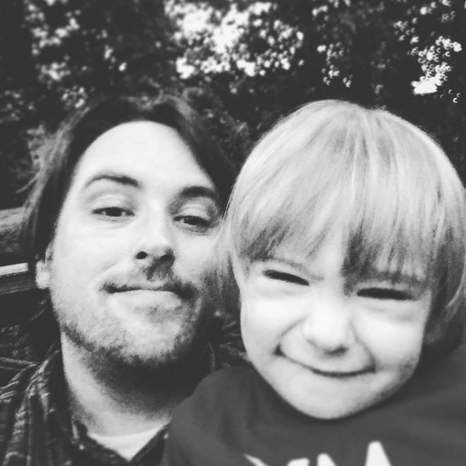 Wes Ellis in a black-and-white selfie
