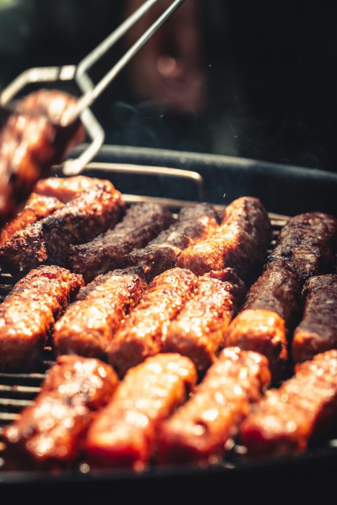 grilled sausages